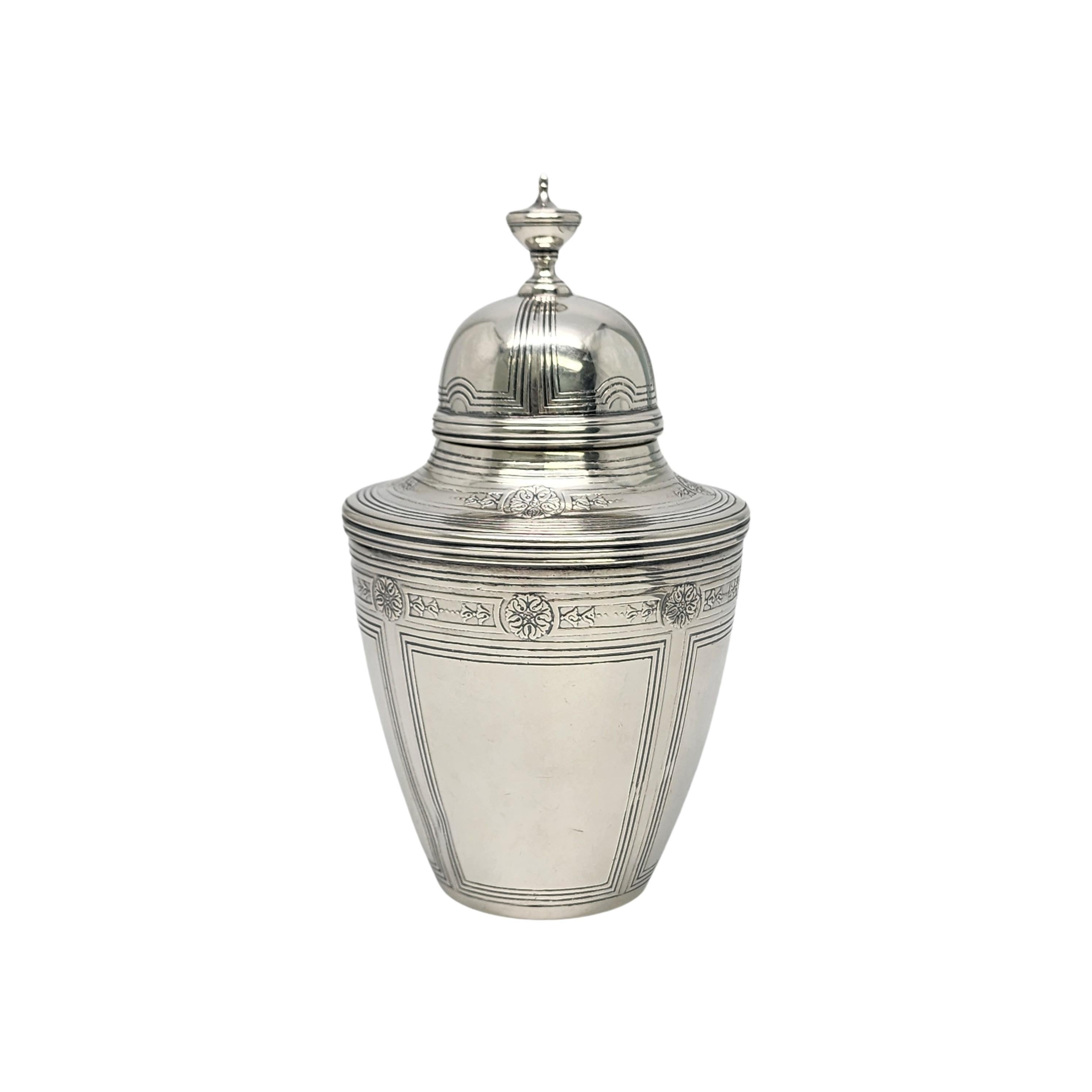 Art Déco Tiffany & Co. Porta tè in argento sterling con Monogram #16850 in vendita