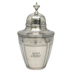 Teedose aus Sterlingsilber von Tiffany & Co. mit Monogramm #16850