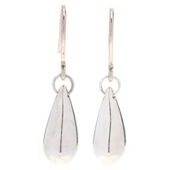 Tiffany & Co Sterling Silver Teardrop Dangle Earrings