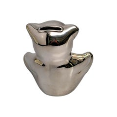 Tiffany & Co Sterling Silver Teddy Bear Coin Piggy Bank