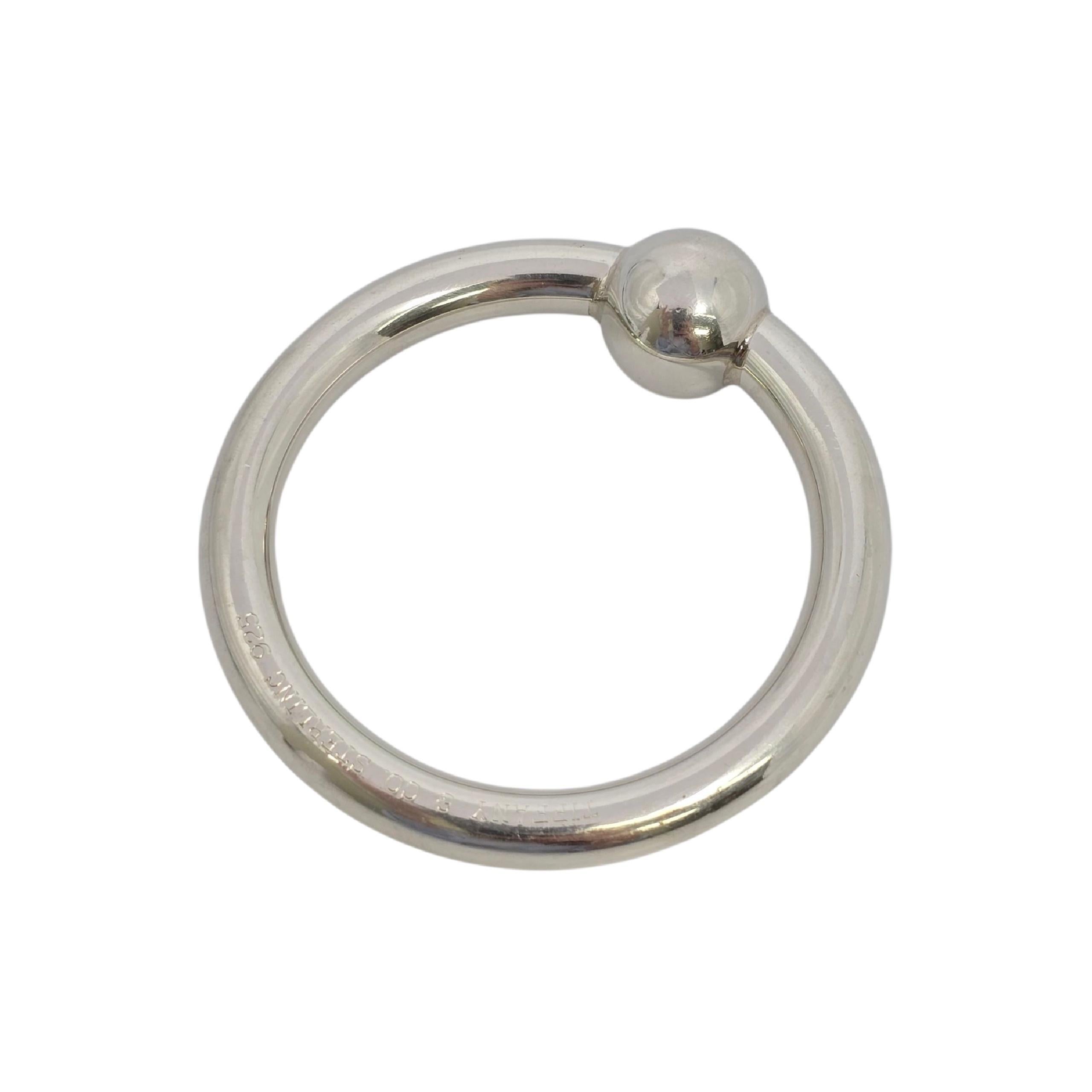 Femenino o masculino Tiffany & Co Anillo sonajero mordedor de plata de ley #22929 en venta