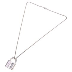 Tiffany & Co. Sterlingsilber Tiffany 1837 Padlock Charm-Halskette