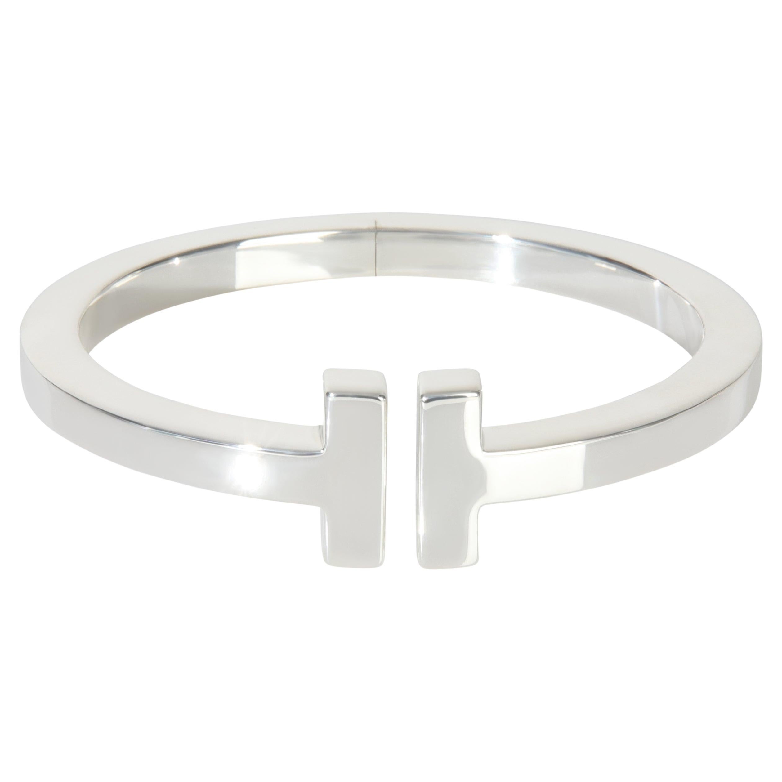 Tiffany 
Co. Sterlingsilber  Tiffany T Quadratisches Scharnierarmband