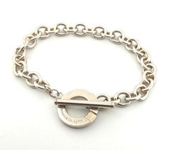 Tiffany & Co. Sterling Silver Toggle Bracelet 925 7.75"