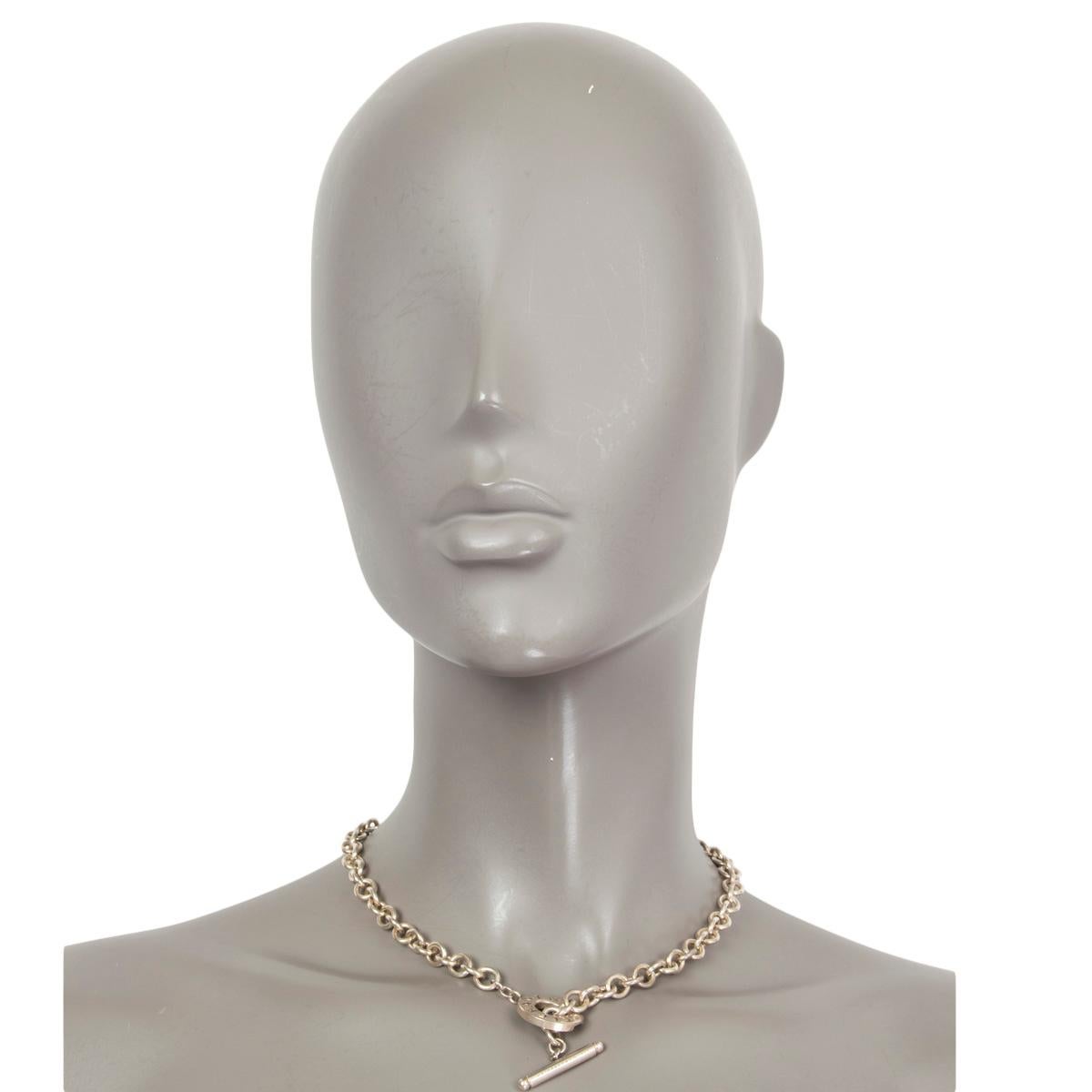 TIFFANY & CO sterling silver TOGGLE CHAIN CHOKER Necklace 1