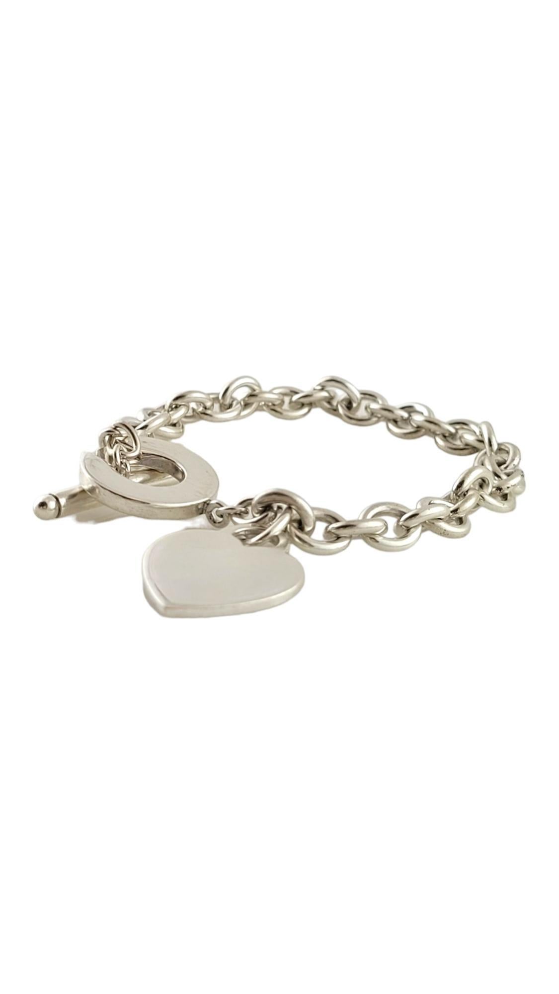 Tiffany & Co. Sterling Silver Toggle Heart Tag Bracelet #18125 In Good Condition In Washington Depot, CT