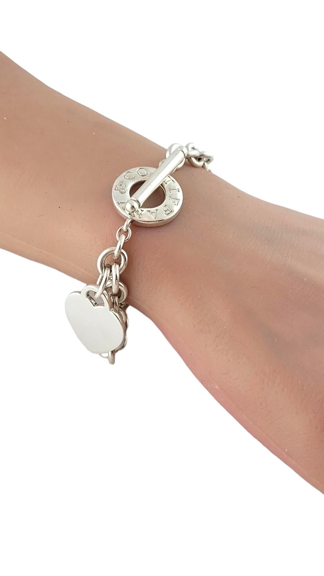 Tiffany & Co. Sterling Silver Toggle Heart Tag Bracelet #18125 4
