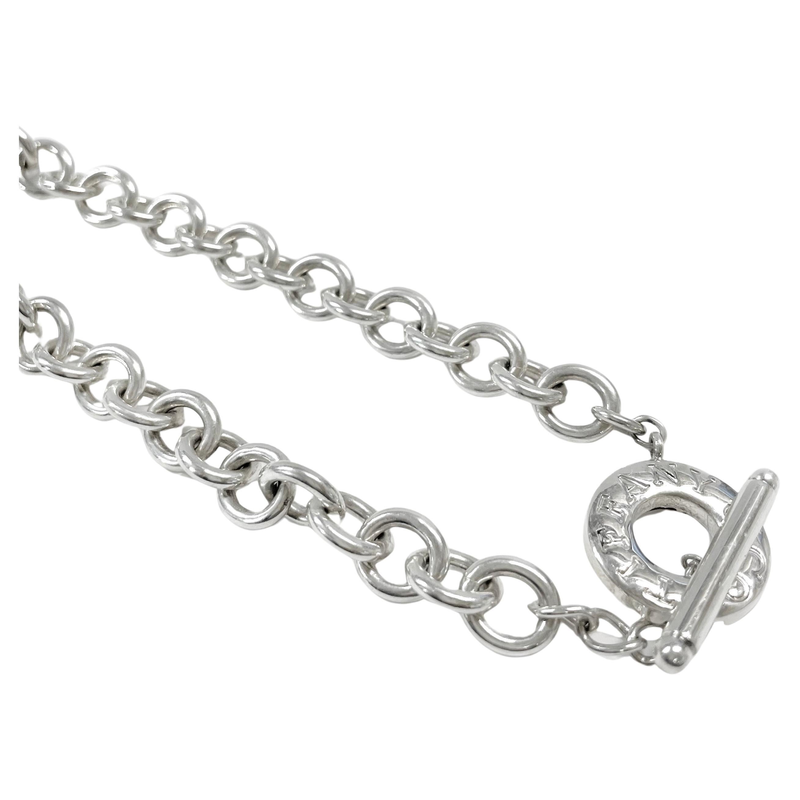 Tiffany & Co. Sterling Silver Toggle Necklace