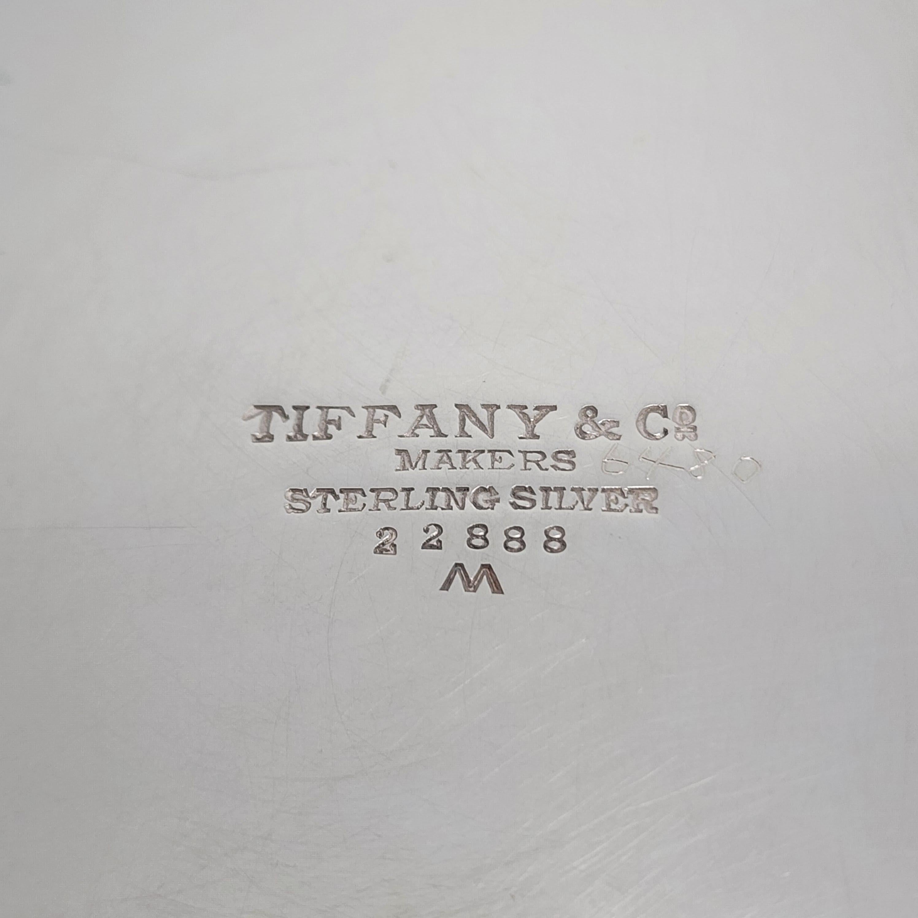 Tiffany & Co Sterling Silver Tomato/Pumpkin Vine Pattern Salad Bowl 9.25