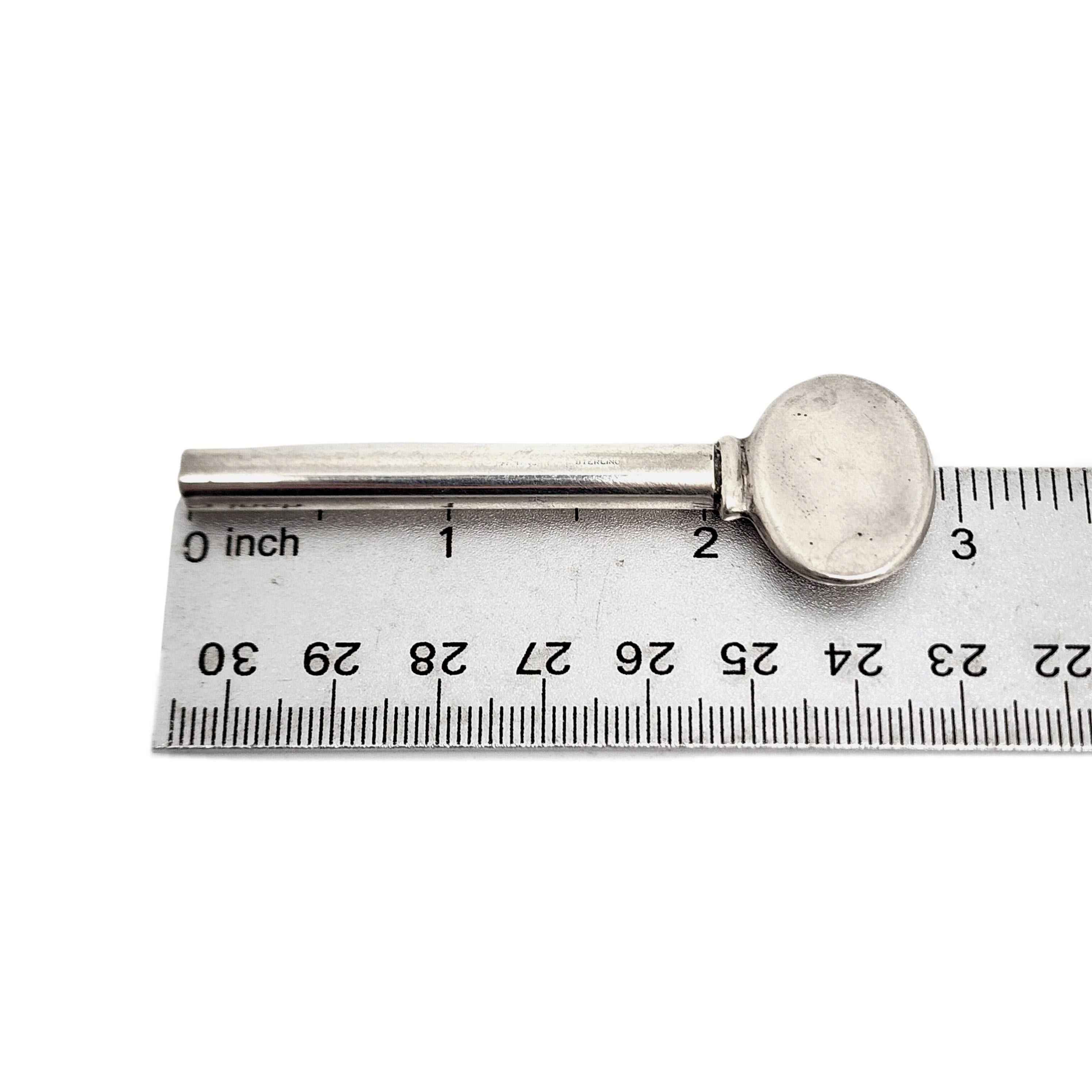 Tiffany & Co Sterlingsilber Zahnpaste-Röschen-Schlüssel mit Schnabelverschluss aus Sterlingsilber (B) #13036 1