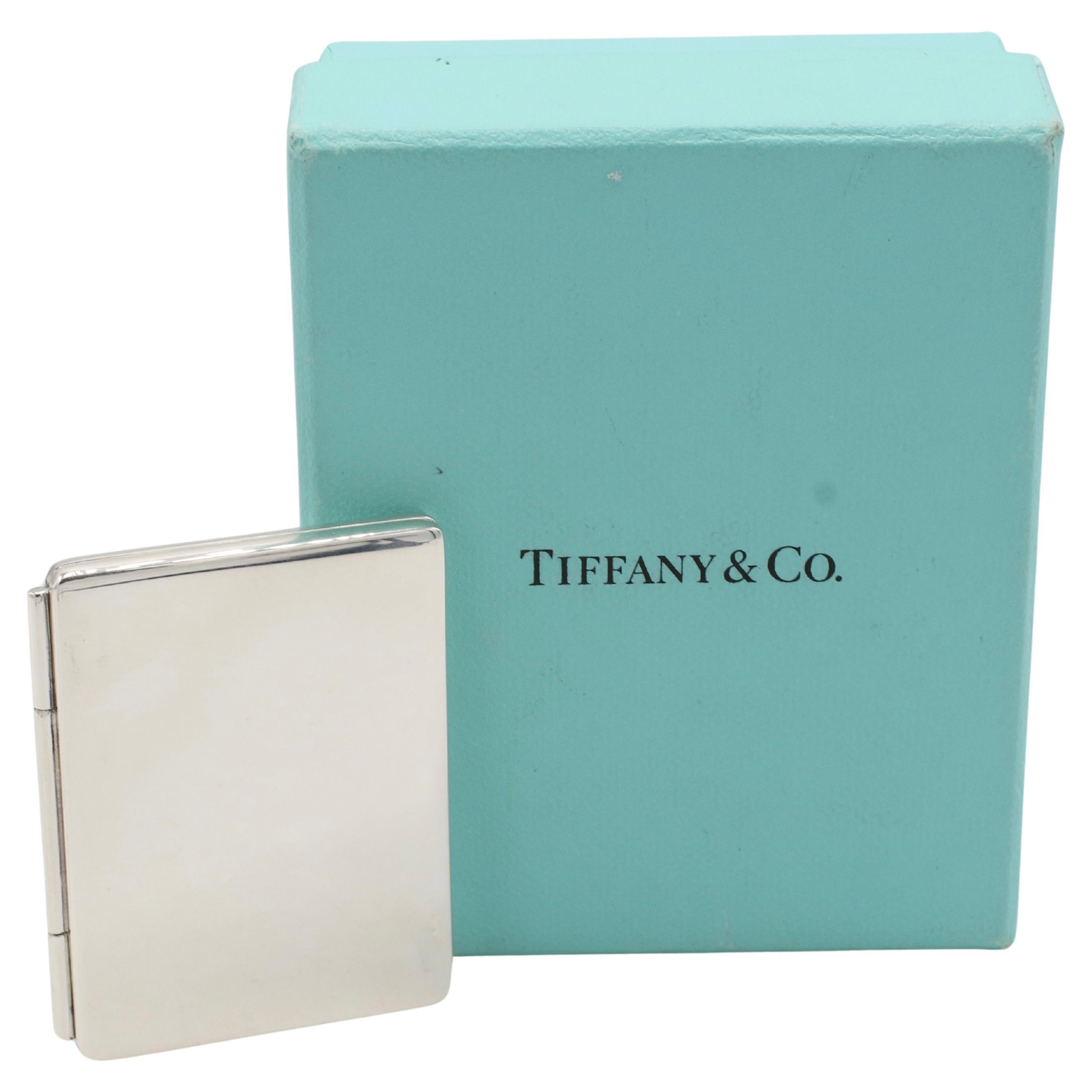 Modern Tiffany & Co. Sterling Silver Travel Folding Picture Frame 