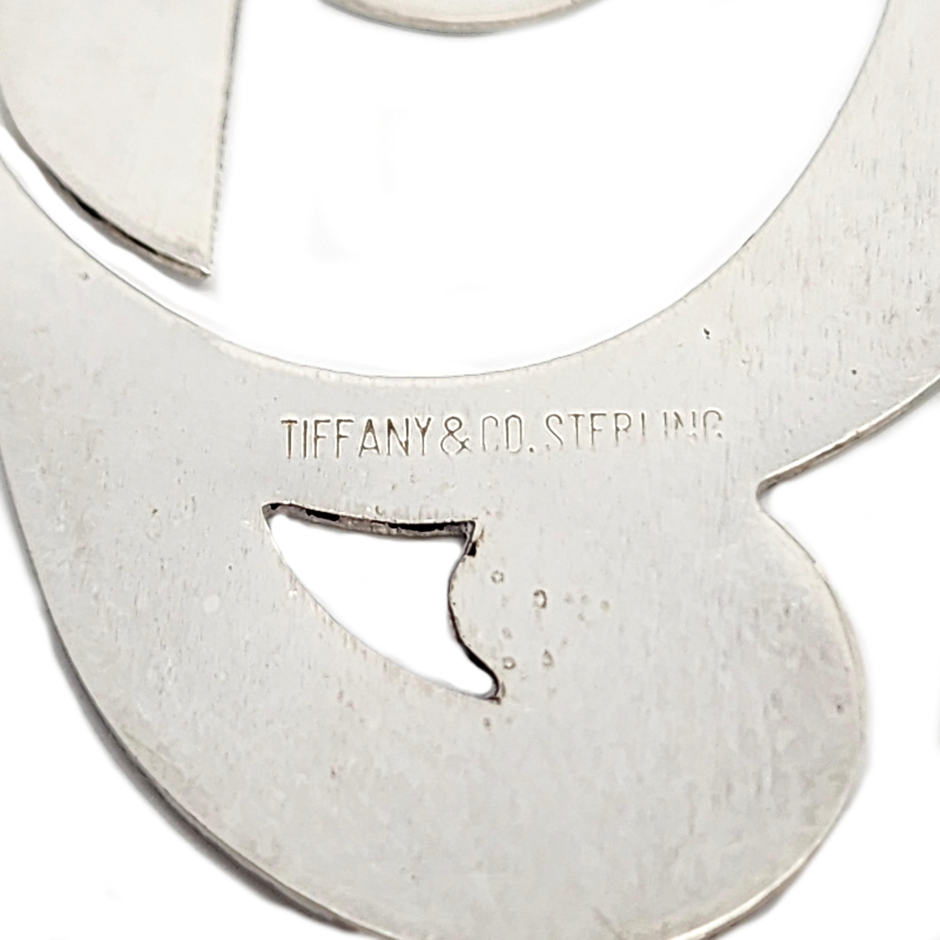Tiffany & Co Sterling Silver Treble Clef Bookmark Clip (A) #14630 For Sale 1