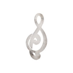 Tiffany & Co Sterling Silver Treble Clef Bookmark Clip (C) #14632