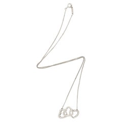 Tiffany & Co. Sterling Silver Triple Open Heart Necklace