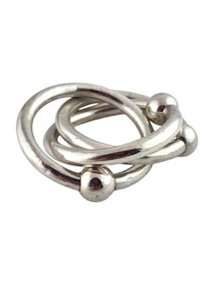Tiffany & Co Sterling Silver Triple Ring Baby Rattle #18725