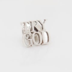 Tiffany & Co. Sterling Silver 'Try God' Lapel Pin