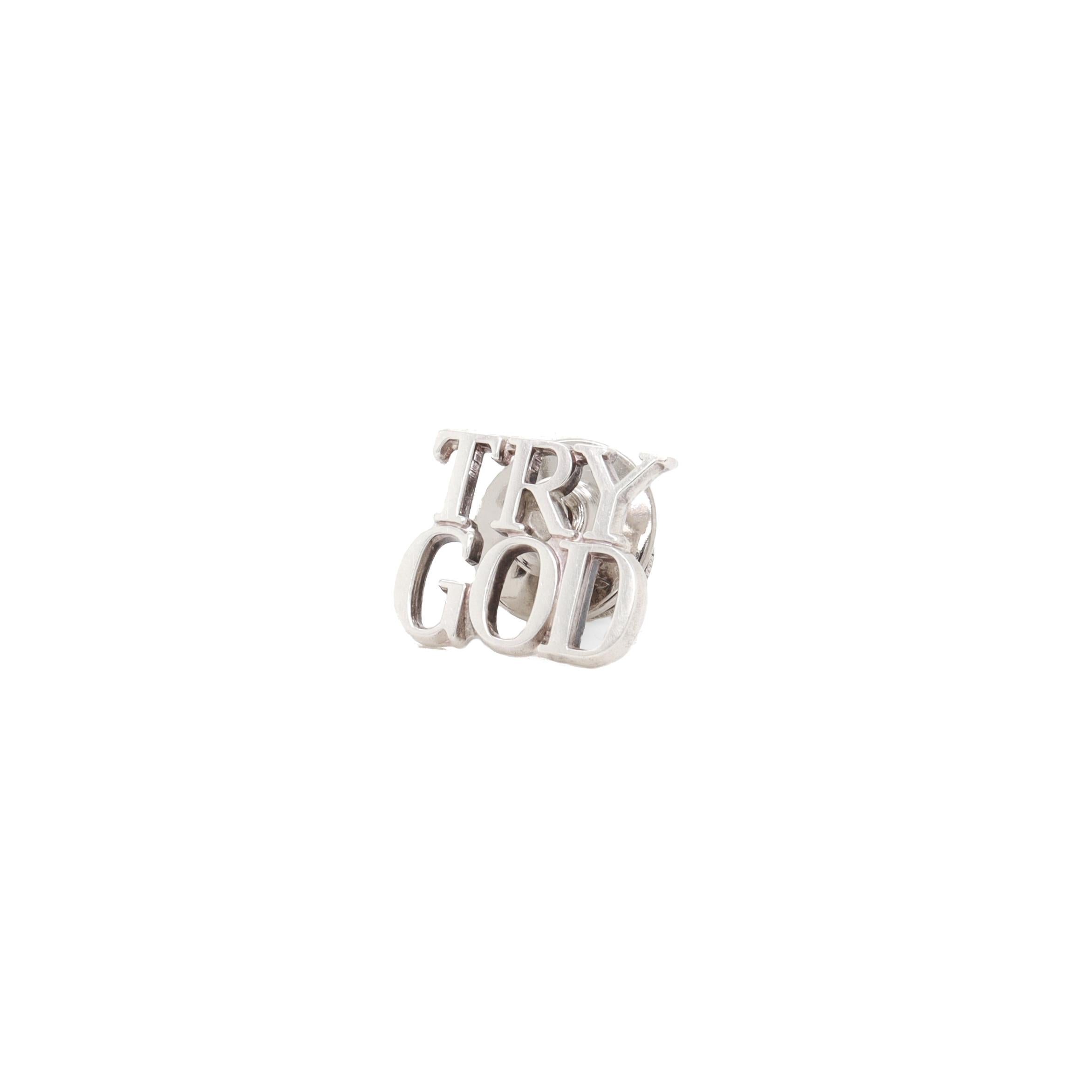 Tiffany & Co. Spilla in argento Sterling 'Prova Dio' in vendita 2