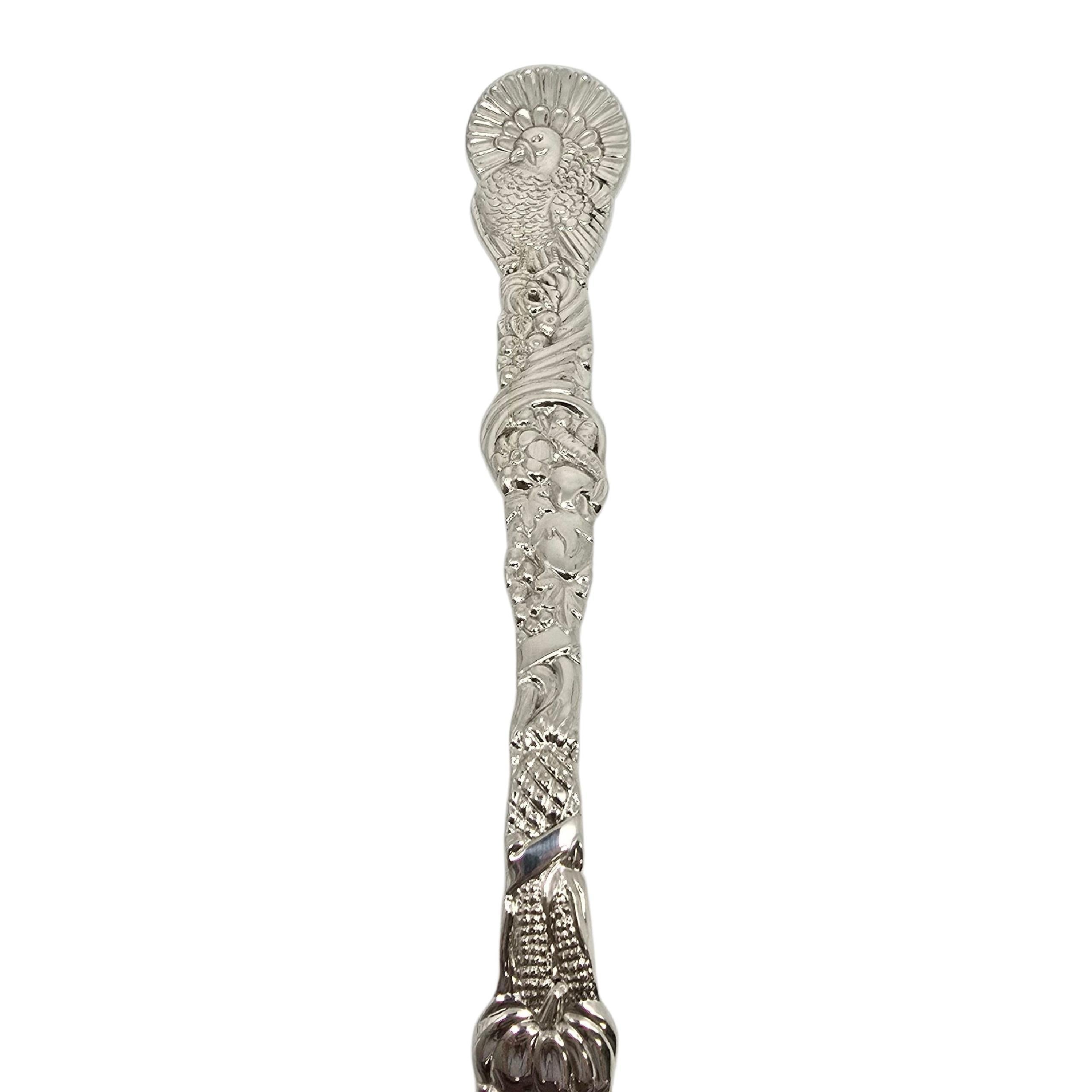 Donna Cucchiaio da portata con motivo di tacchino in argento sterling Tiffany & Co. in vendita