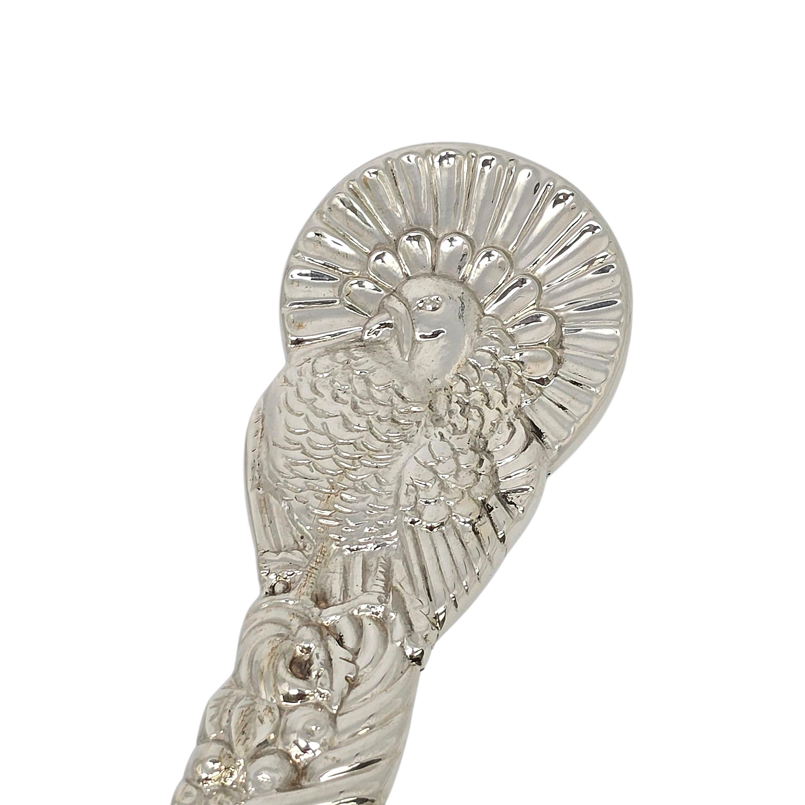 Cucchiaio da portata con motivo di tacchino in argento sterling Tiffany & Co. in vendita 4