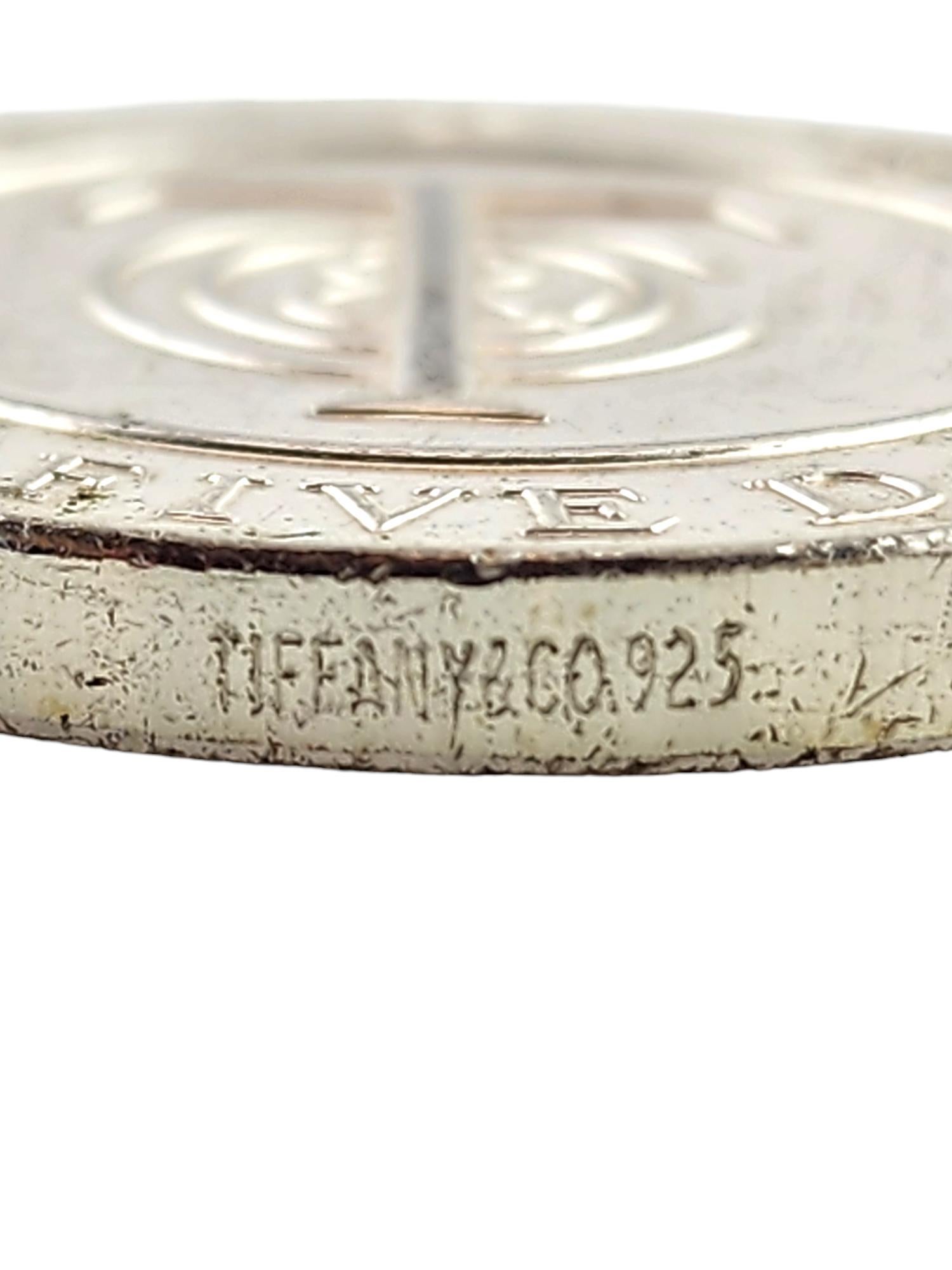 Tiffany & Co Sterlingsilber Fünfundzwanzig Dollar Münze #18432, Tiffany & Co im Angebot 1