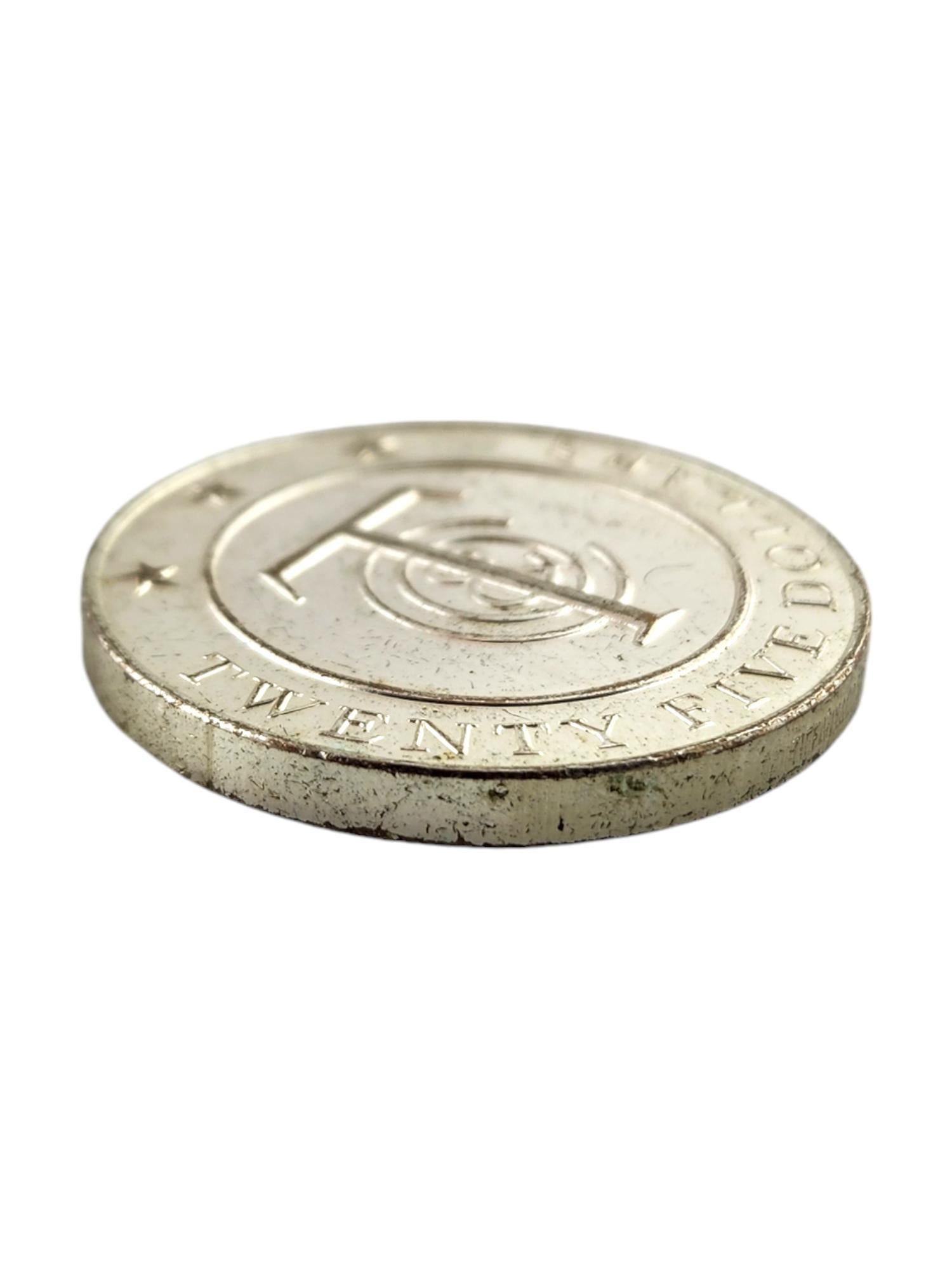 Tiffany & Co Sterling Silver Twenty-Five Dollars Coin #18437 In Good Condition In Washington Depot, CT