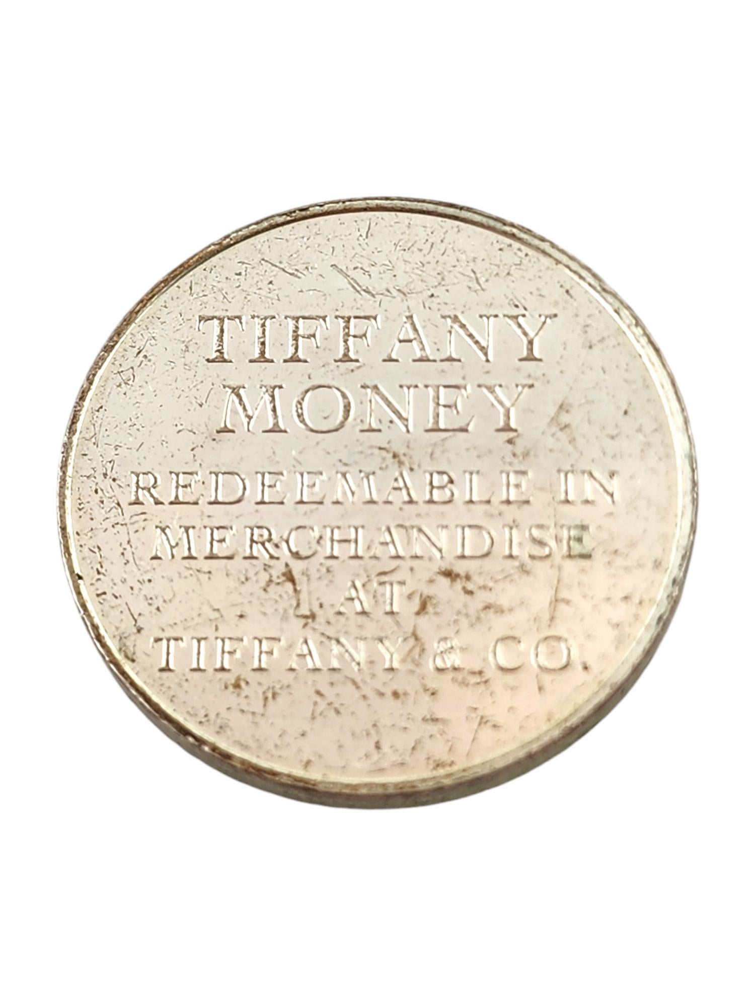 Women's Tiffany & Co Sterling Silver Twenty-Five Dollars Coin #18437