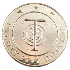 Tiffany & Co Sterling Silver Twenty-Five Dollars Coin #18437