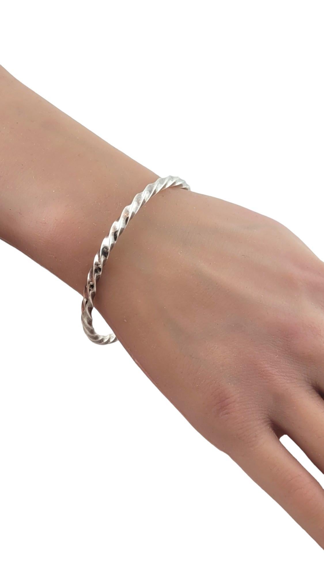 Tiffany & Co. Sterling Silver Twist Bangle Bracelet #17394 For Sale 2