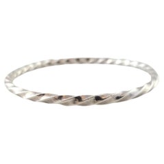 Tiffany & Co. Sterling Silver Twist Bangle Bracelet #17394
