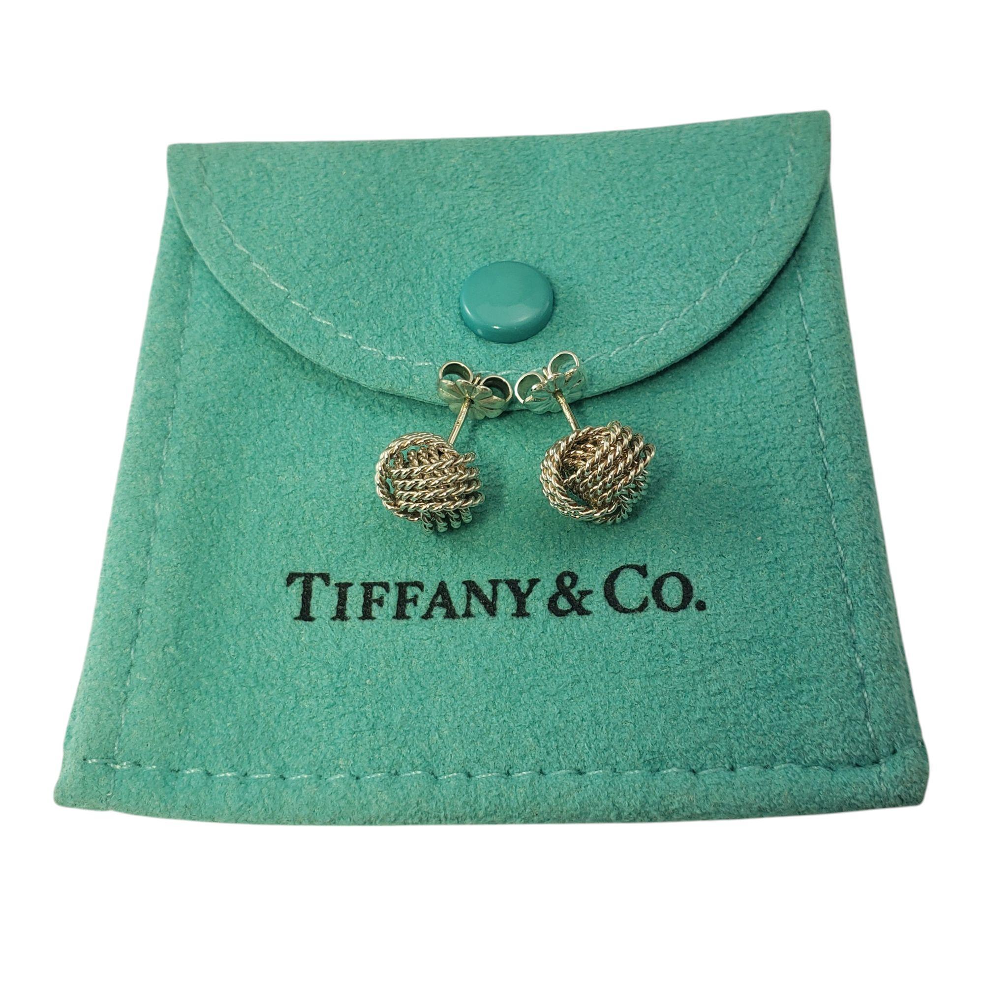Tiffany 
Co. Sterling Silver Twist Knot Stud Earrings #20994