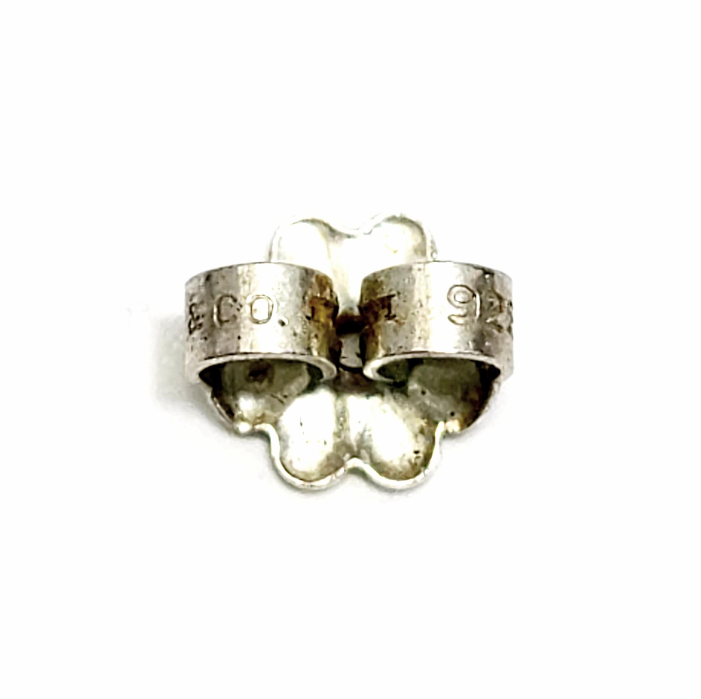 Tiffany & Co. Sterling Silver Twist Love Knot Ball Stud Earrings 1