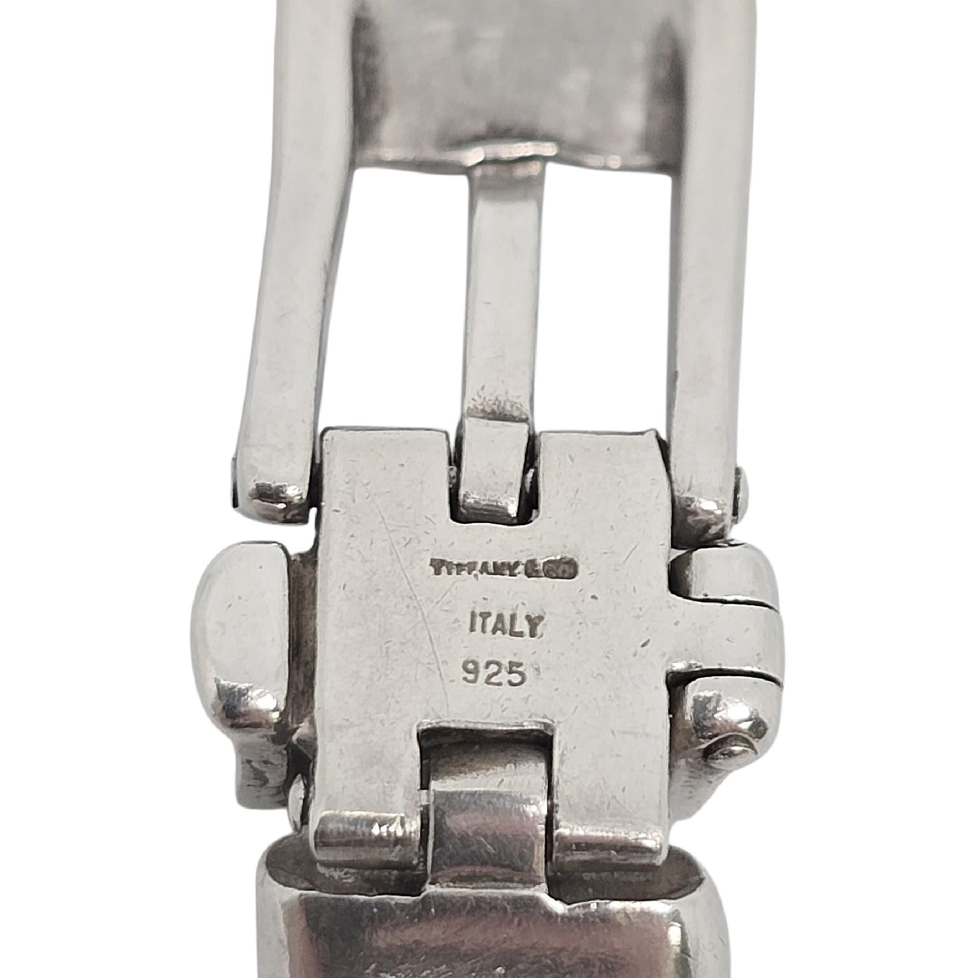 Tiffany & Co Sterling Silver Twist Rope T's Belt Buckle Bracelet #21925 en vente 5