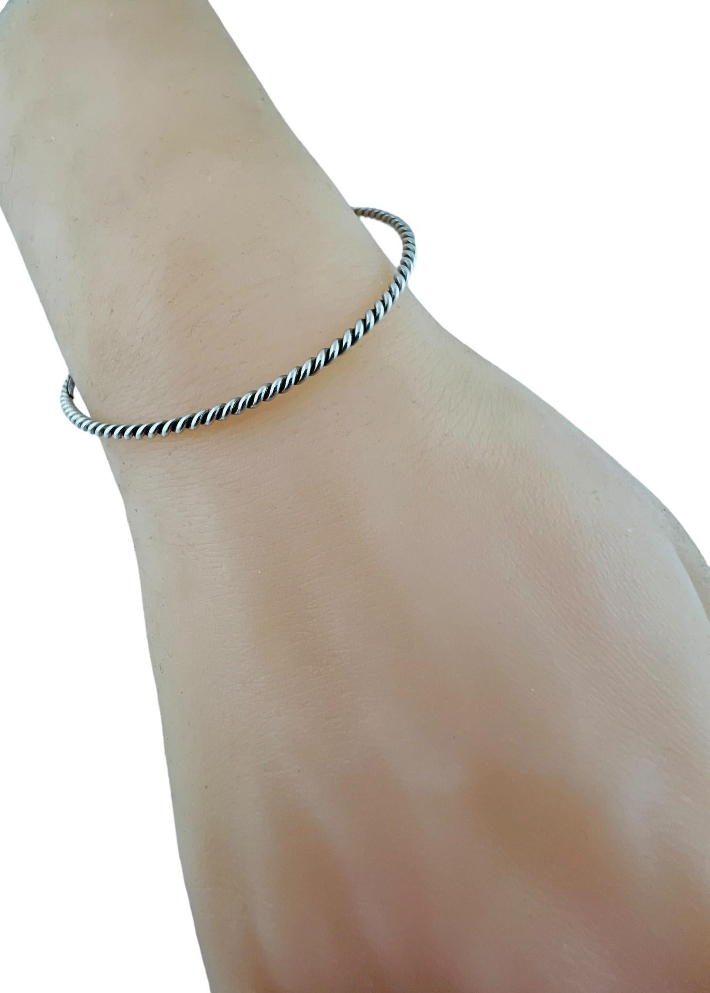 Tiffany & Co. Sterling Silver Twisted Bangle Bracelet #16551 1