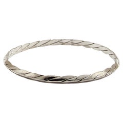 Tiffany & Co. Bracelet jonc câble en argent sterling torsadé n°13305