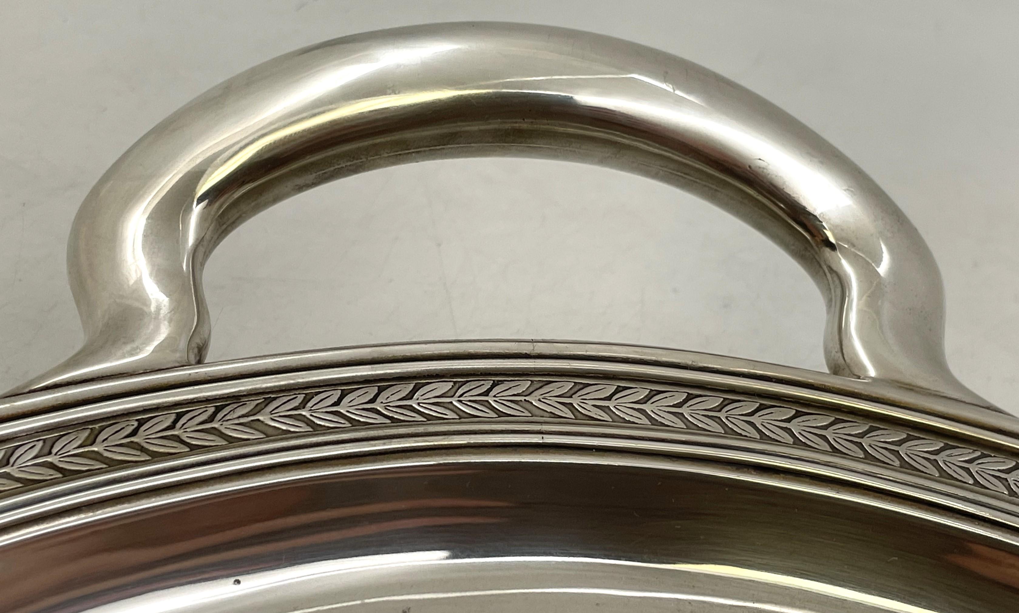 Tiffany & Co. Plateau 1914 à deux anses en argent sterling de style Art Déco Bon état - En vente à New York, NY