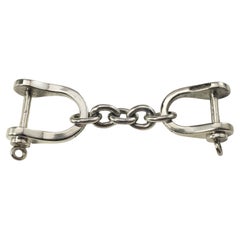 Vintage Tiffany & Co. Sterling Silver Valet Shackle Horsebit Keychain