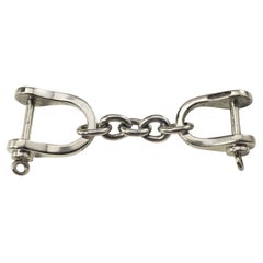 Tiffany & Co. Schlüsselanhänger aus Sterlingsilber mit Valet Shackle Horsebit