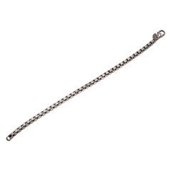 Tiffany & Co Sterling Silver Venetian Box Chain Bracelet #16407