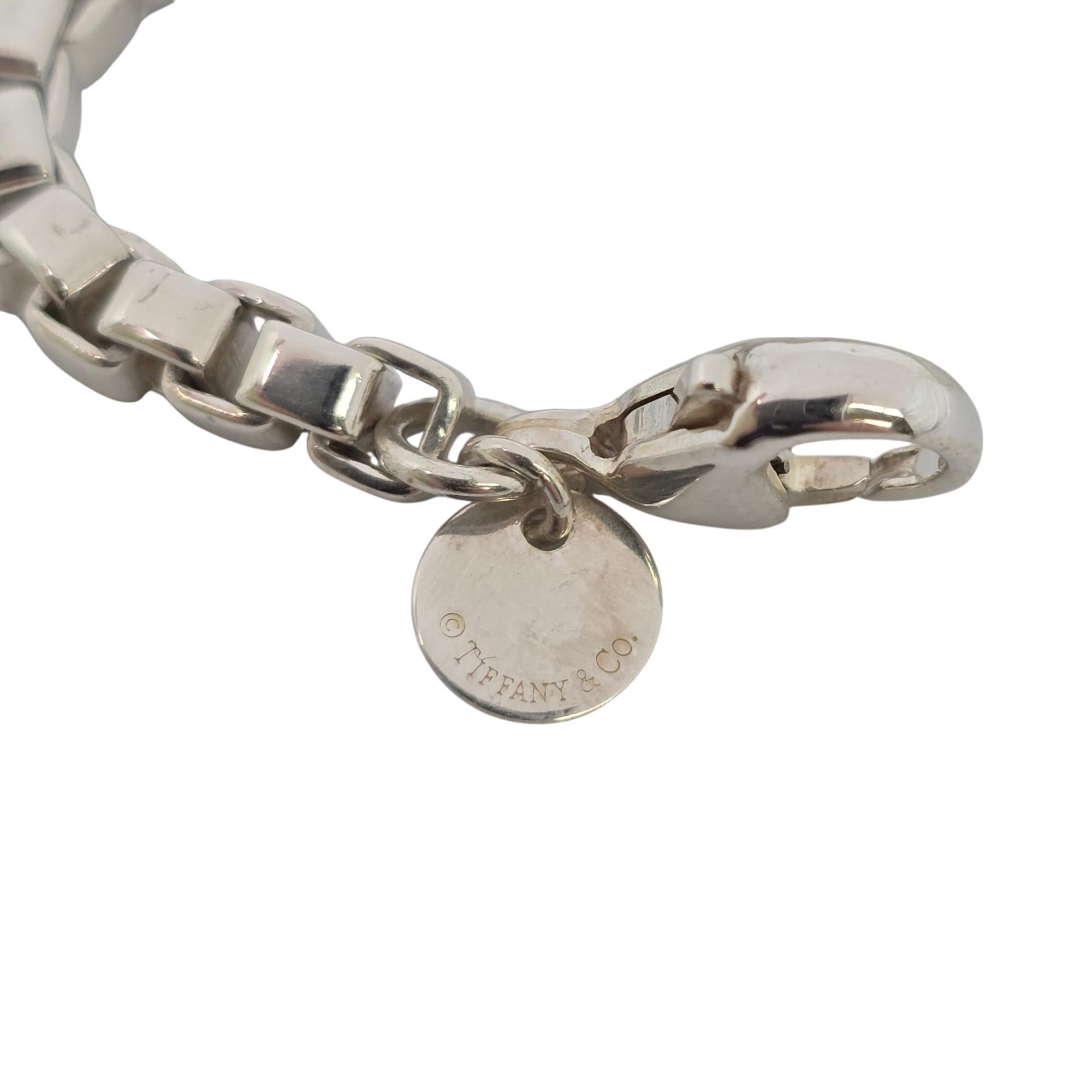 Women's Tiffany & Co Sterling Silver Venetian Box Chain Bracelet #20803