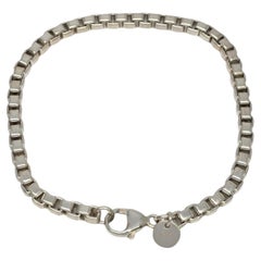 Tiffany & Co Sterling Silber Venetian Box Kette Armband #20803 von Tiffany & Co