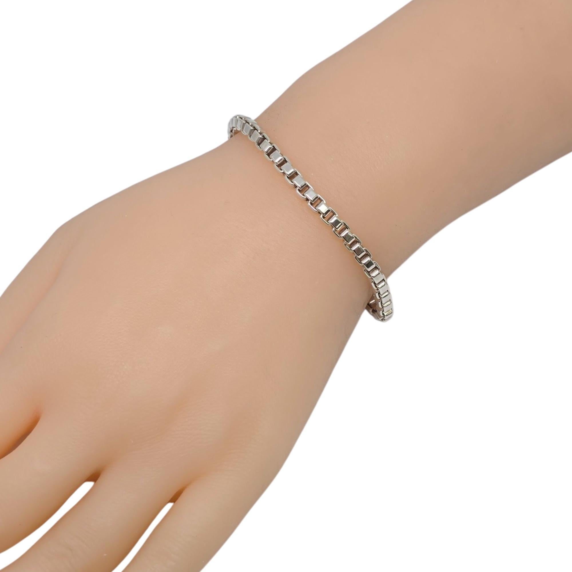Tiffany & Co Sterling Silver Venetian Box Chain Bracelet #21786 im Angebot 3