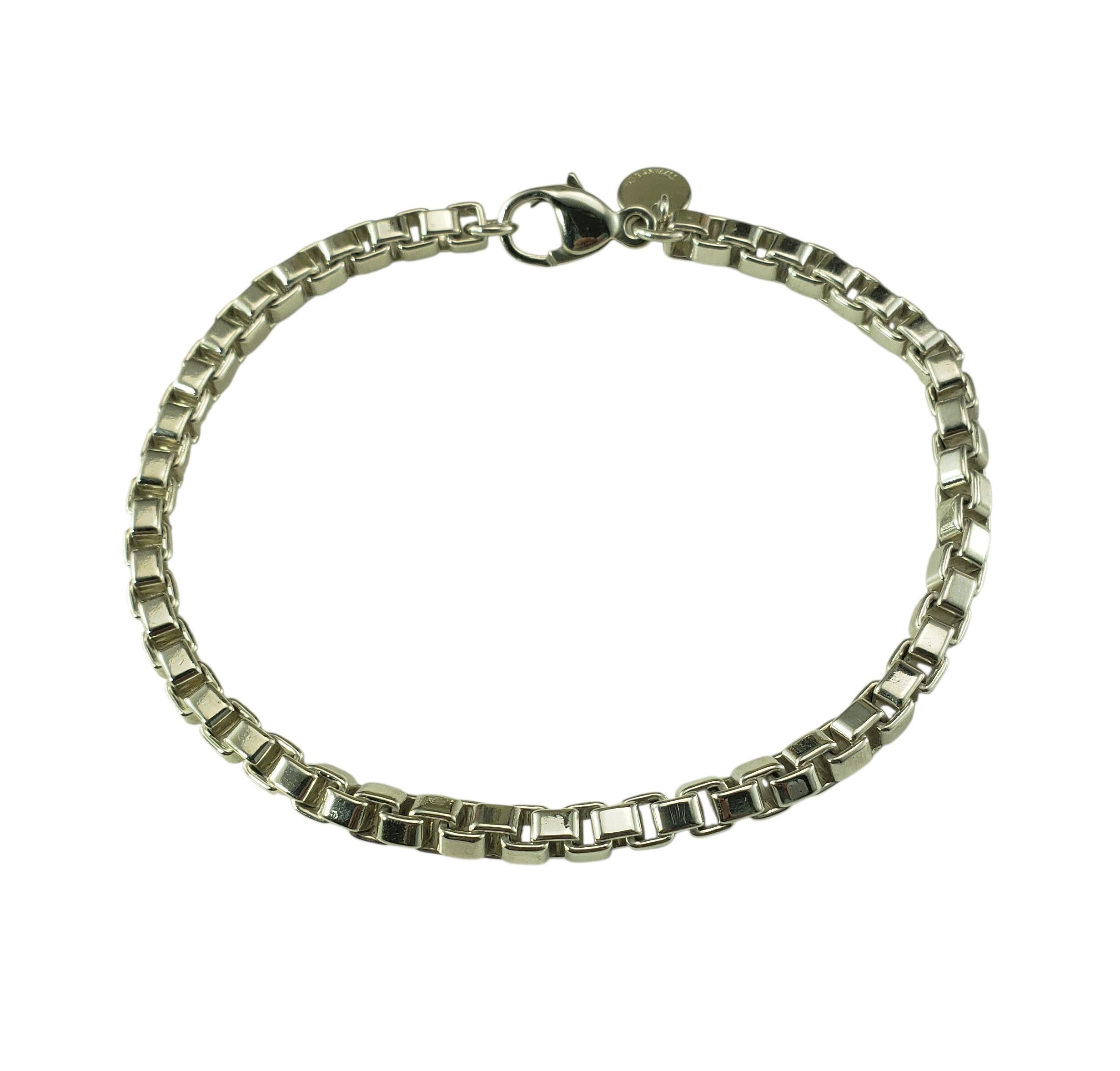 Tiffany & Co. Sterling Silver Venetian Box Chain Bracelet #23350