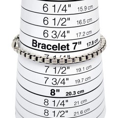 Tiffany & Co Sterling Silver Venetian Box Chain Bracelet