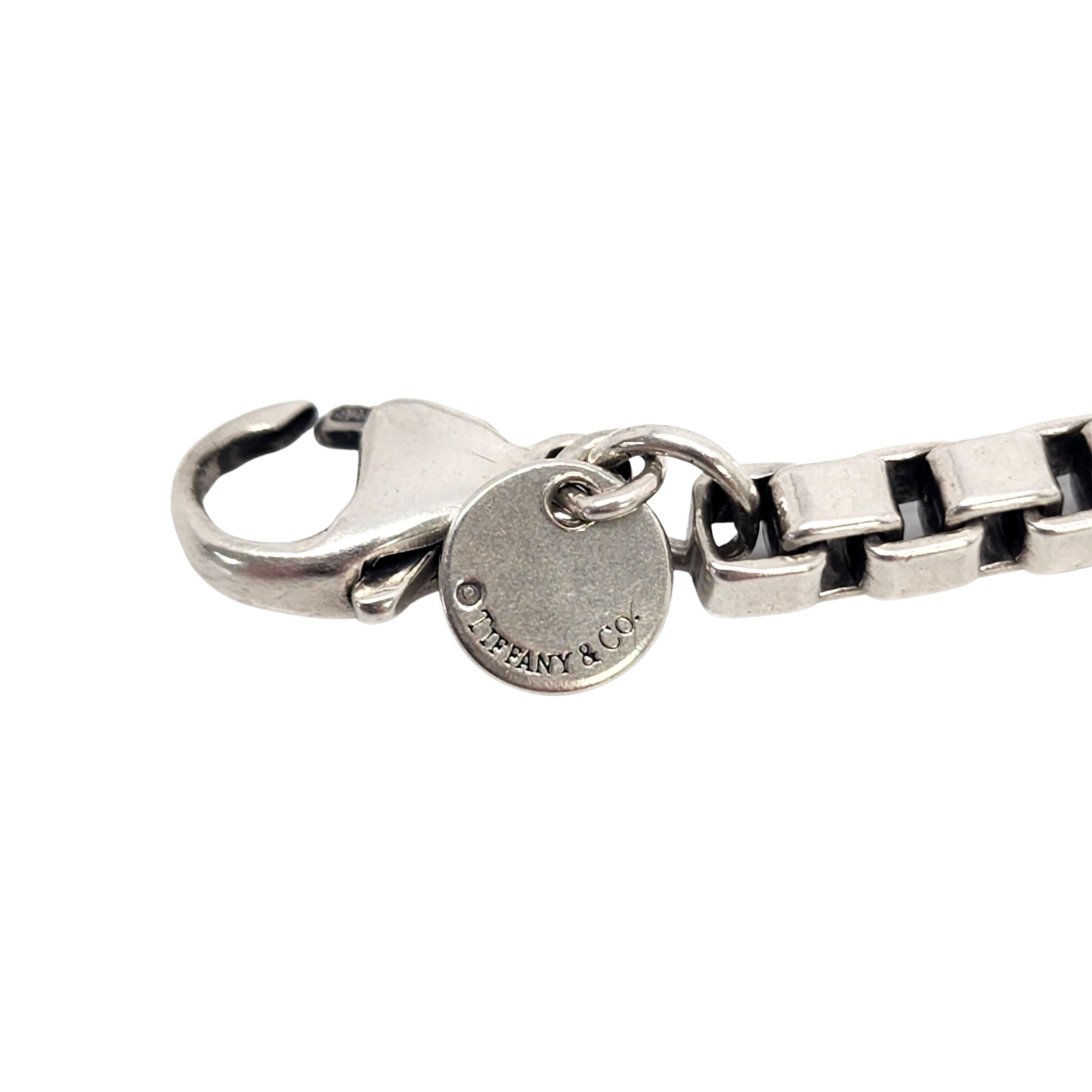 Women's Tiffany & Co Sterling Silver Venetian Box Chain Bracelet