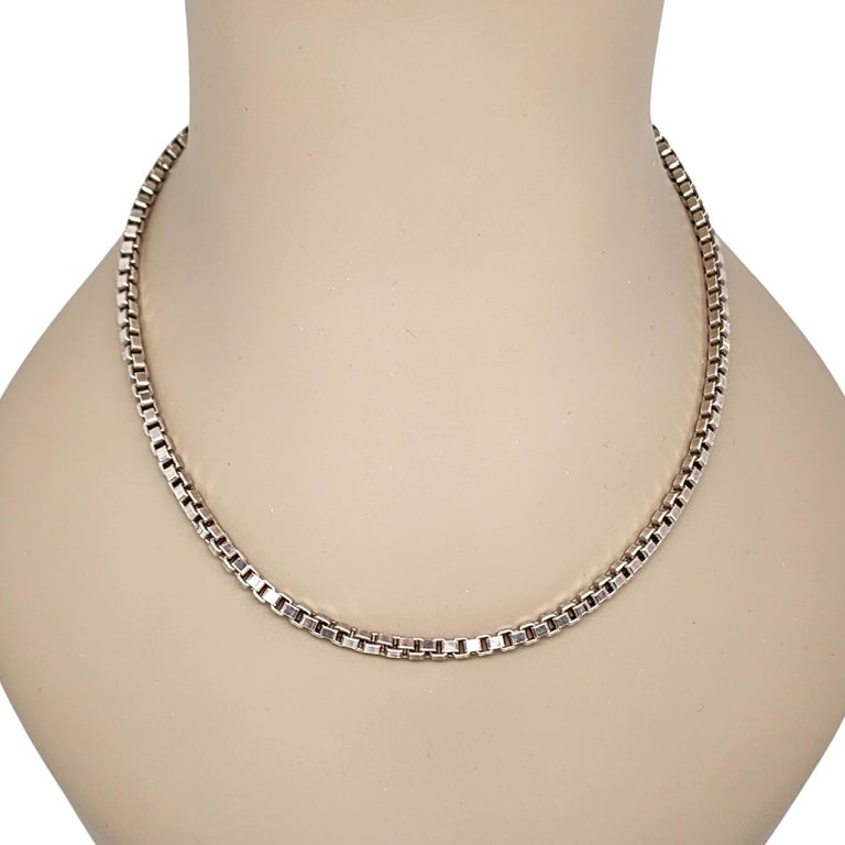 Silver Chain Necklace Tiffany Gold And Silver Necklace Box Chain