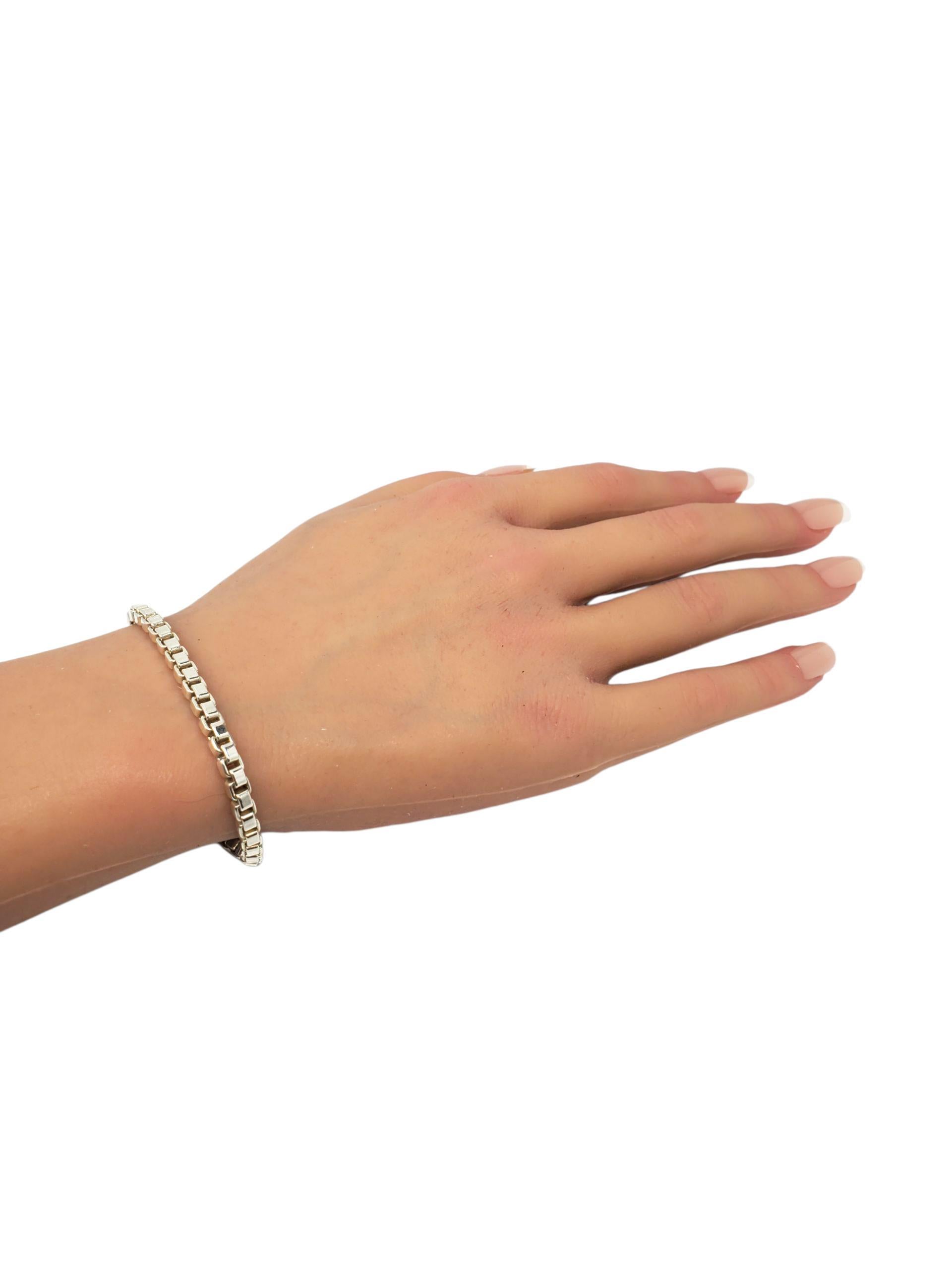 Tiffany & Co. A Silver Venetian Box Link Bracelet #22735 en vente 4