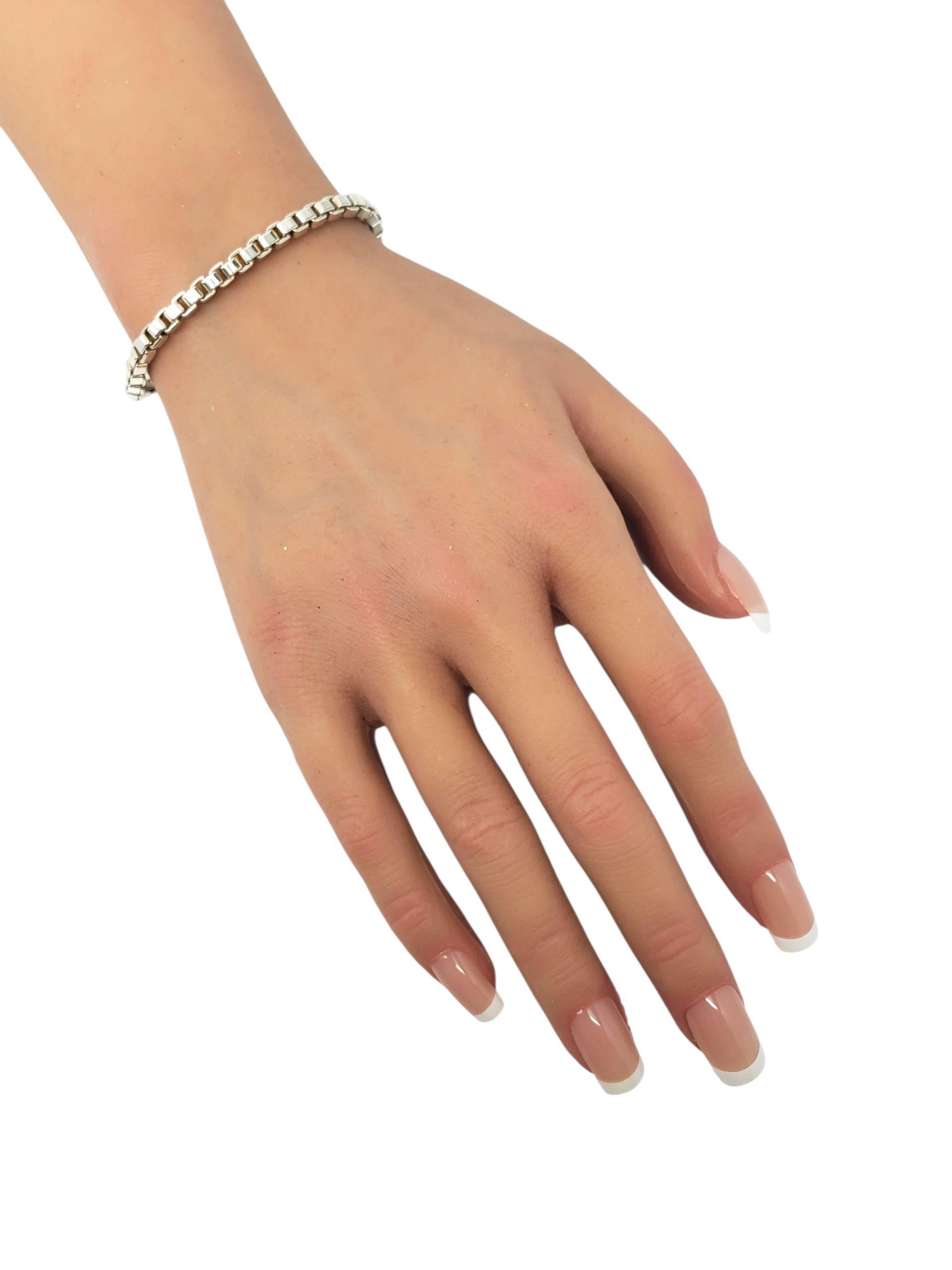 Tiffany & Co. A Silver Venetian Box Link Bracelet #22735 en vente 5