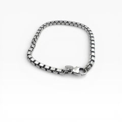 Tiffany & Co. Sterling Silver Venetian Link 7.00" Bracelet.
