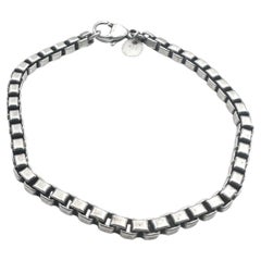 Tiffany & Co. Sterling Silver Venetian Link 7.00" Bracelet.
