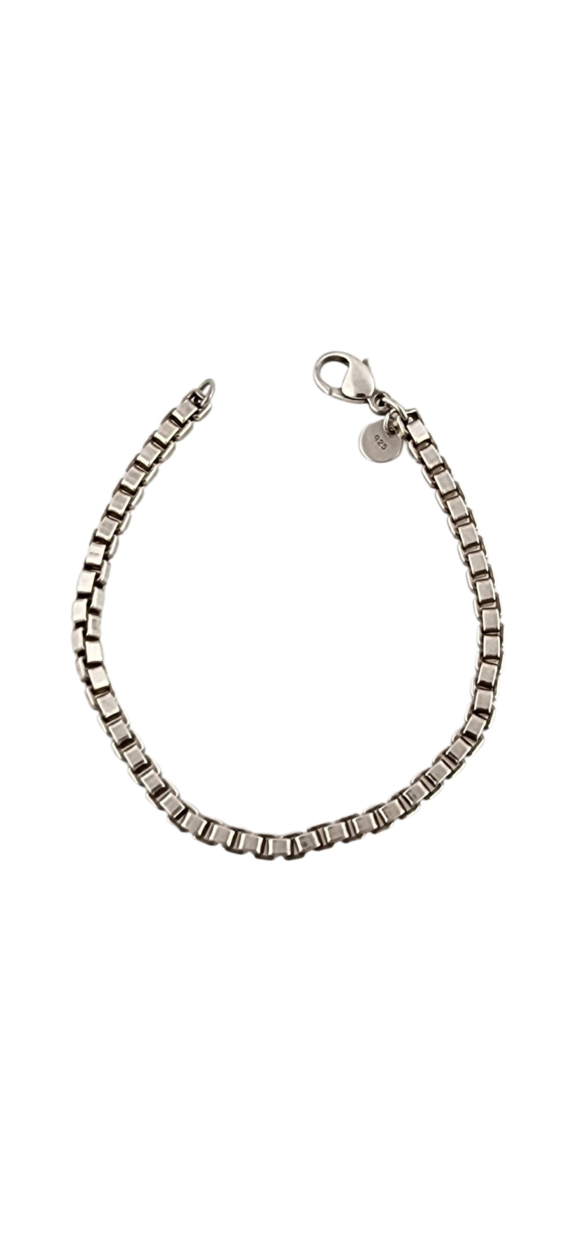 Tiffany & Co Sterling Silver Venetian Link Bracelet #23991 im Zustand „Gut“ im Angebot in Washington Depot, CT